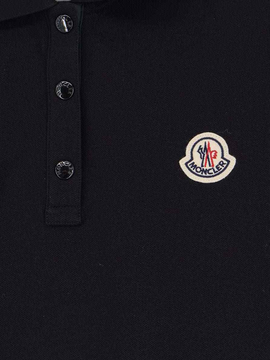 Polo in cotone con patch logo