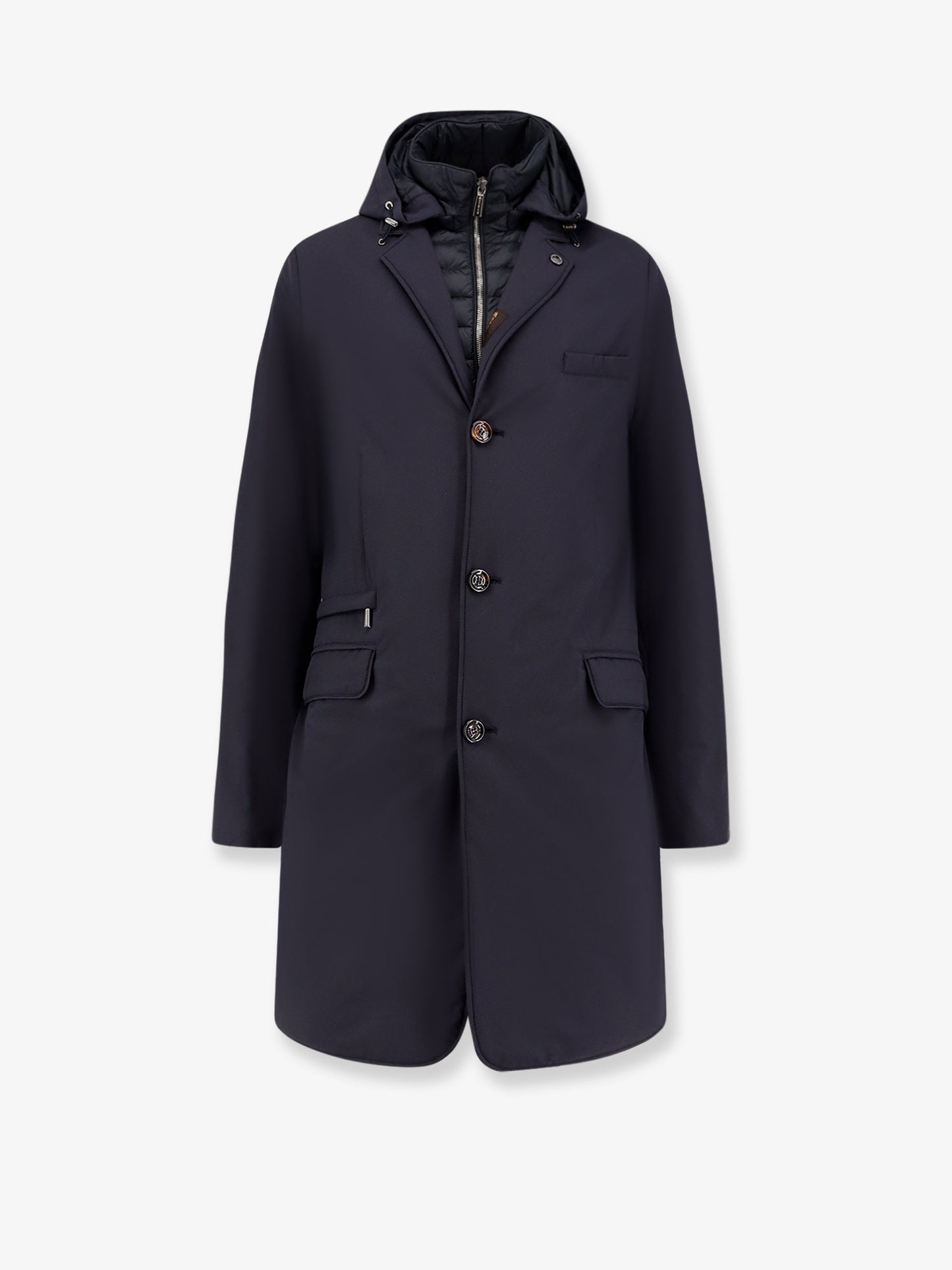 Redon-Skt padded nylon long jacket