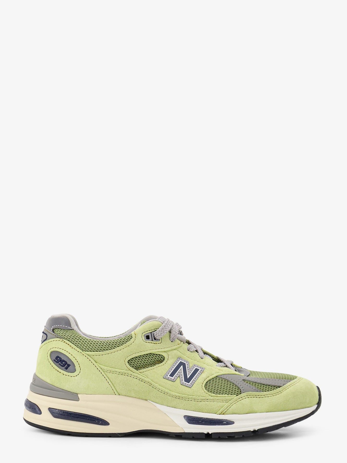 Sneakers in mesh e suede con logo laterale
