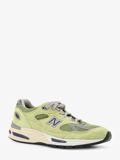Sneakers in mesh e suede con logo laterale thumbnail