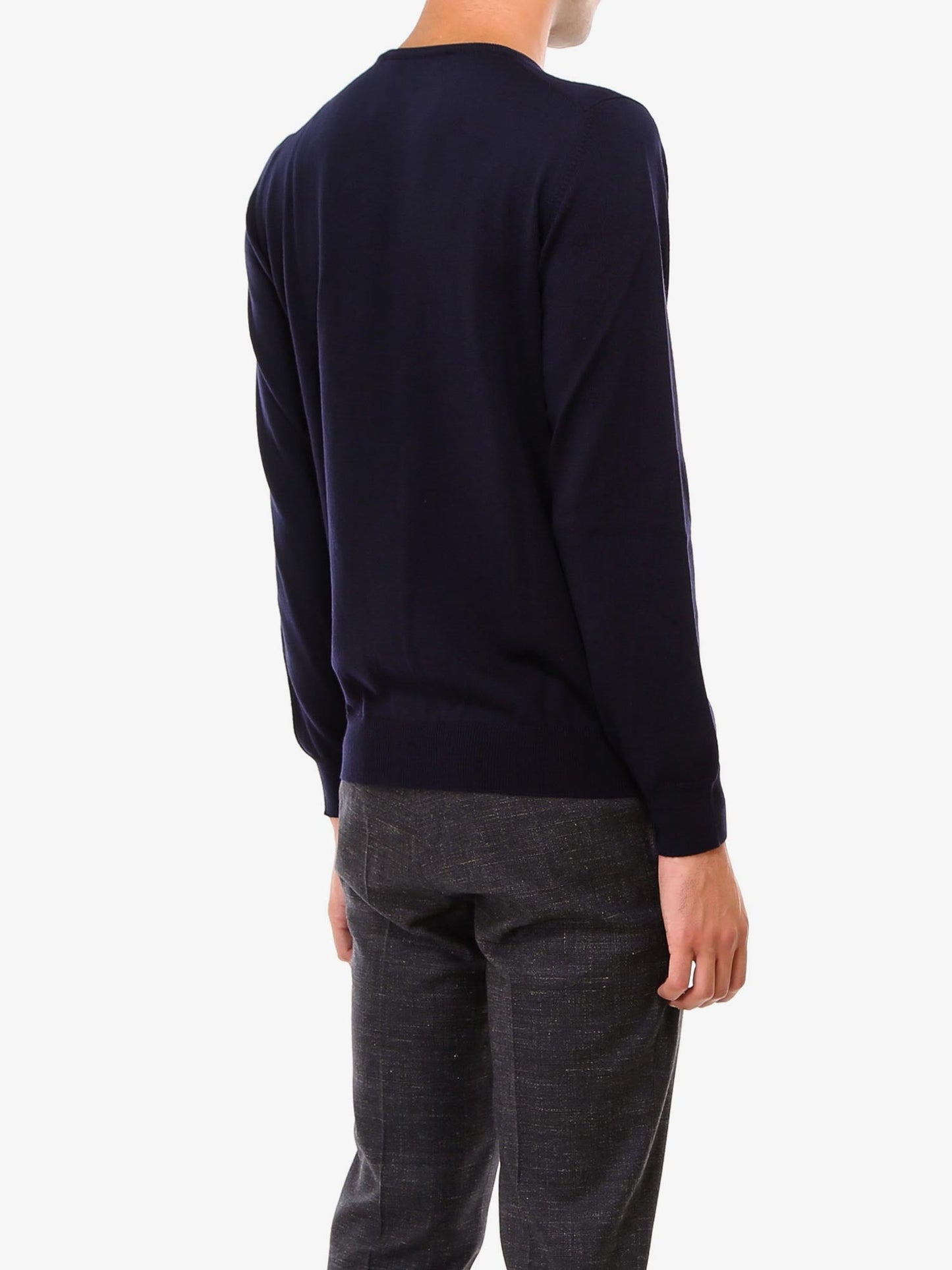 Virgin wool basic sweater
