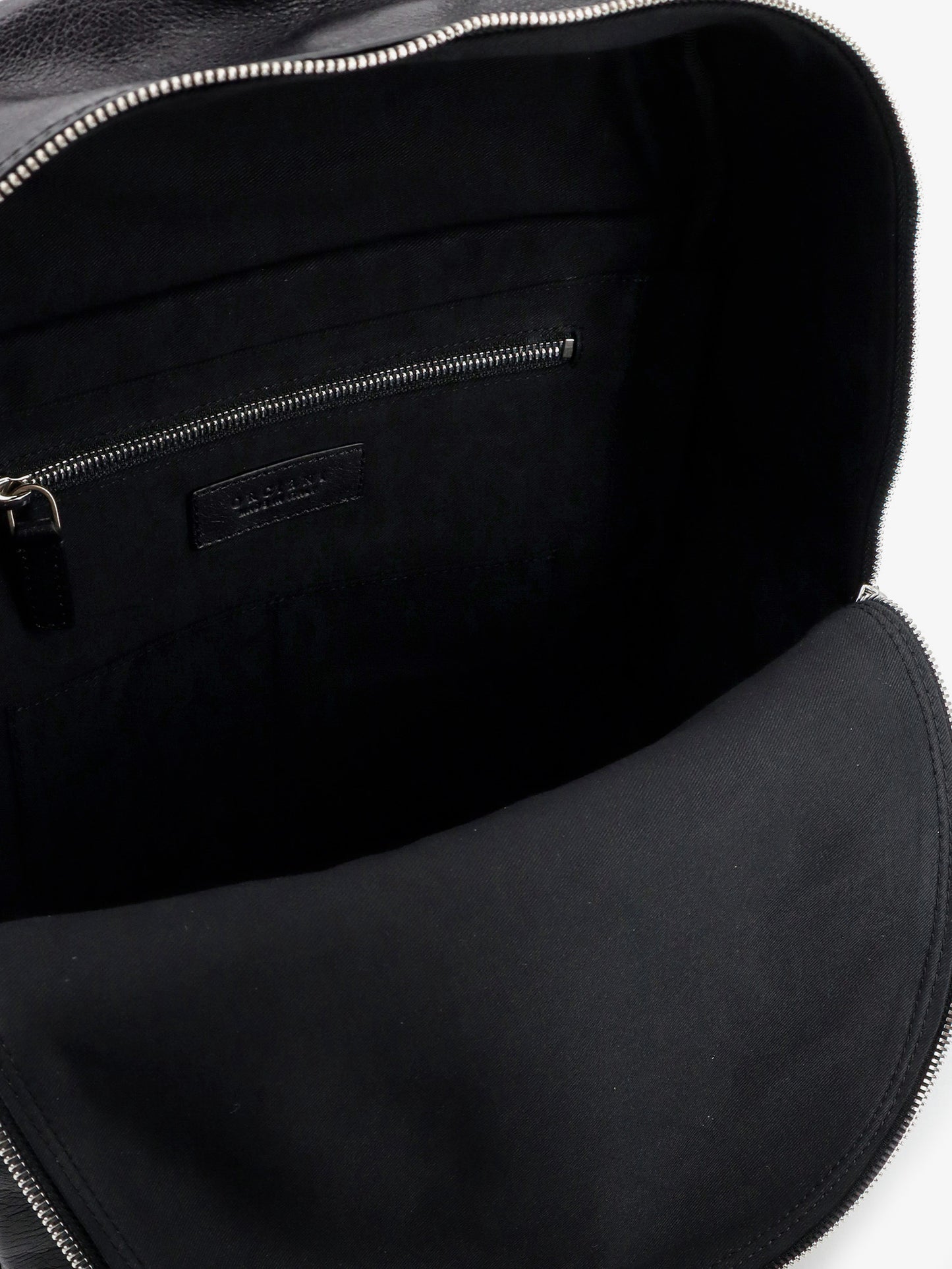 Leather backpack with Logo