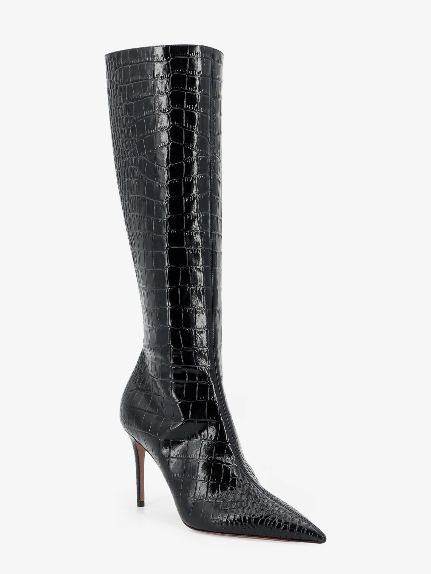 Vera 85 croco effect leather boots