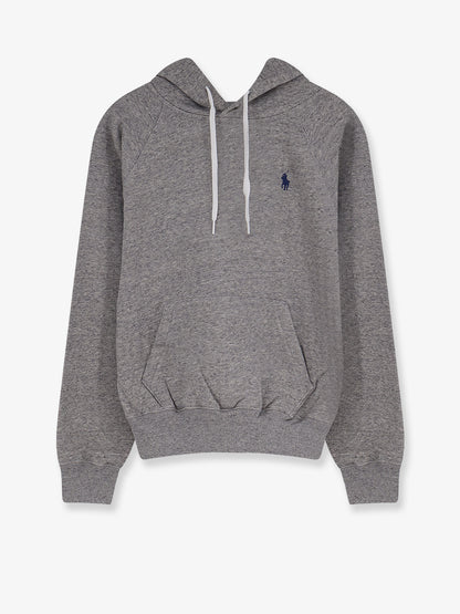 Cotton blend sweatshirt with embroidered logo thumbnail