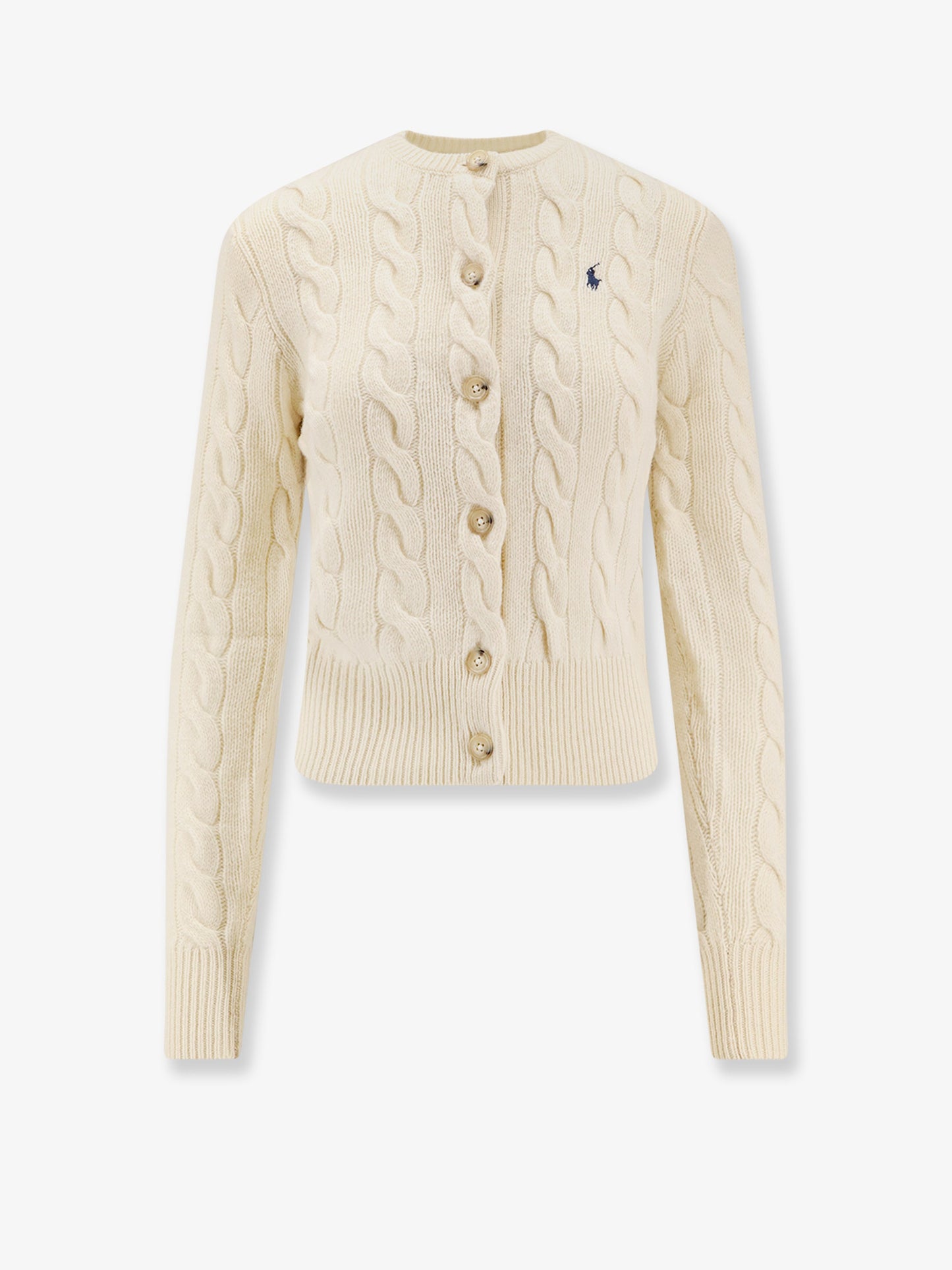 Cardigan in lana certificata e cashmere