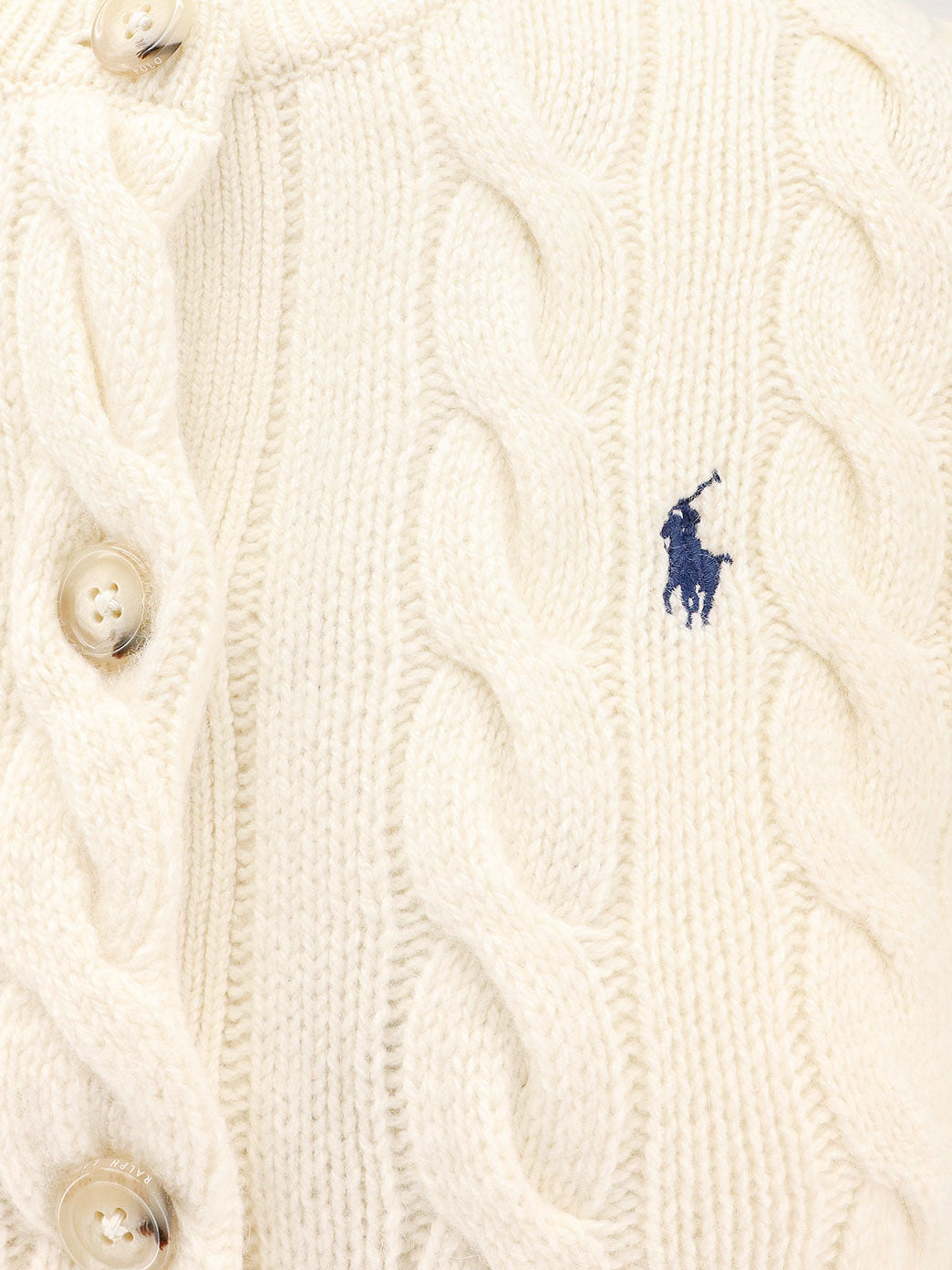 Cardigan in lana certificata e cashmere