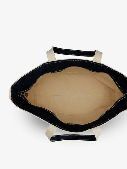 Denim shoulder bag with embroidered logo on the front thumbnail
