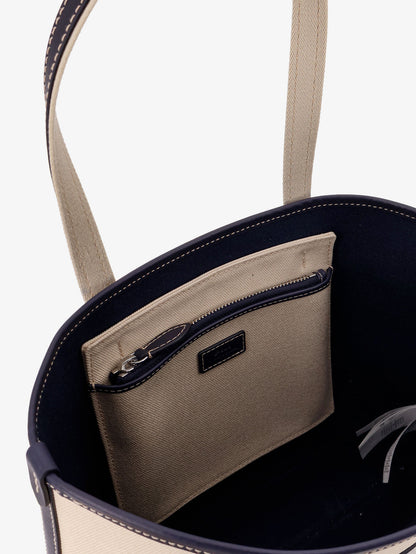 Canvas shoulder bag with embroidered logo on the front thumbnail