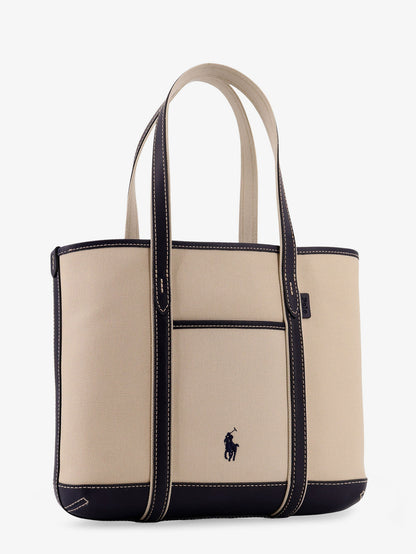 Canvas shoulder bag with embroidered logo on the front thumbnail