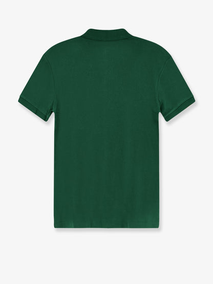 Cotton polo with front logo embroidery thumbnail