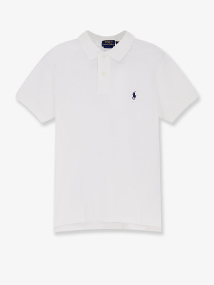 Cotton polo shirt with embroidered logo thumbnail
