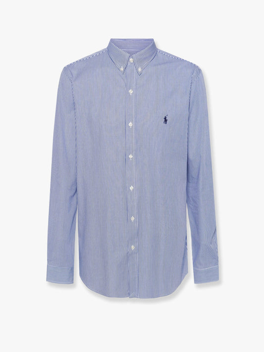 Striped stretch cotton shirt