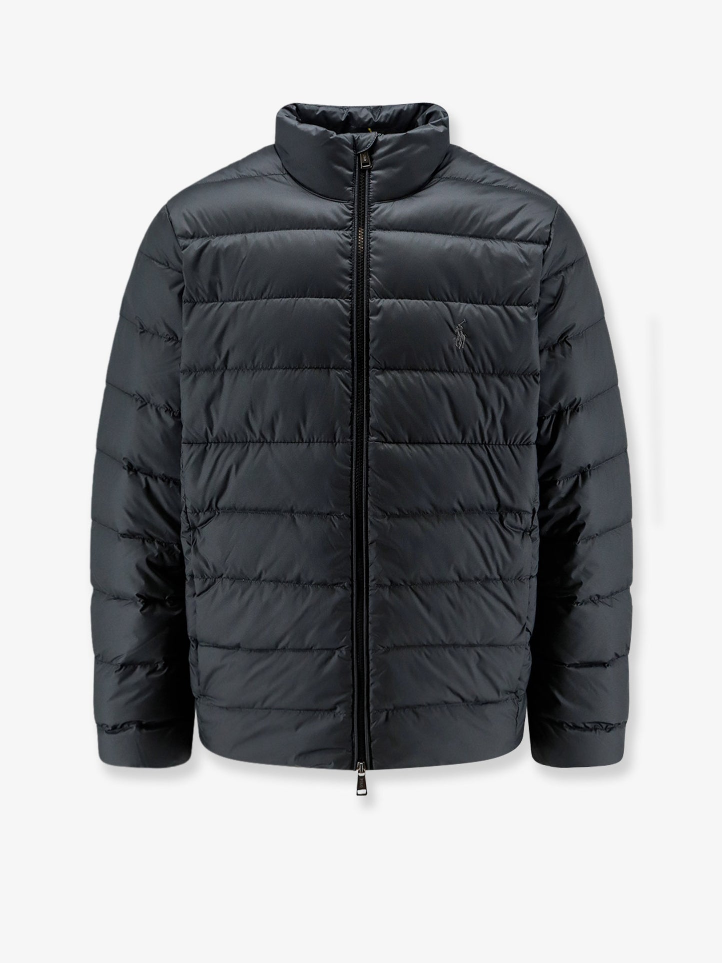 Packable recycled material down jacket