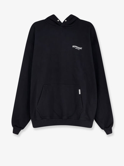 Cotton sweatshirt with printed logo on the front thumbnail