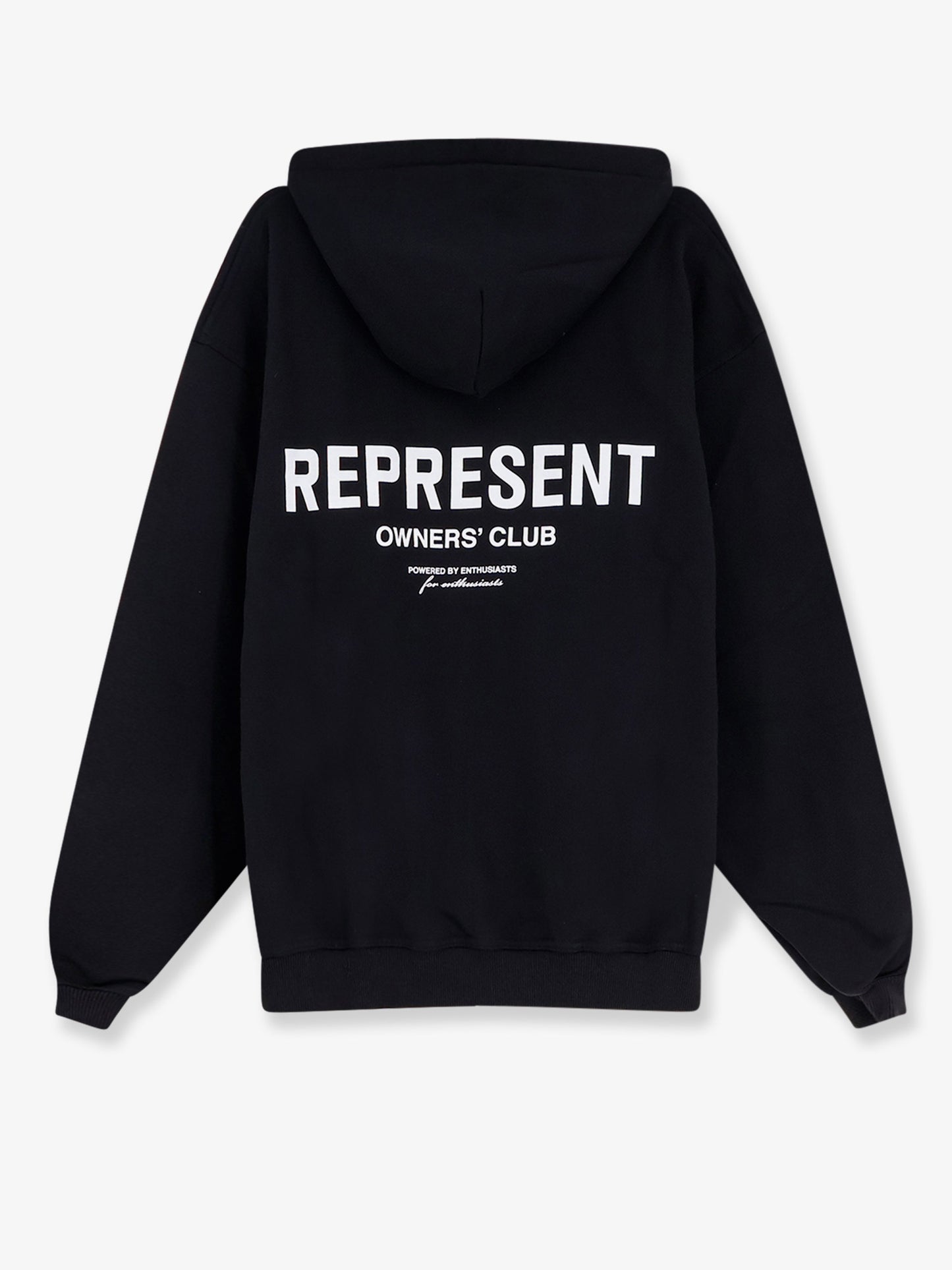 Cotton sweatshirt with printed logo on the front
