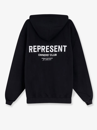 Cotton sweatshirt with printed logo on the front thumbnail