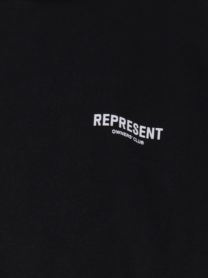 Cotton sweatshirt with printed logo on the front thumbnail