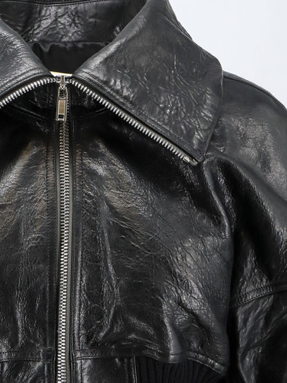 Dracuflight Cropped Leather Jacket thumbnail