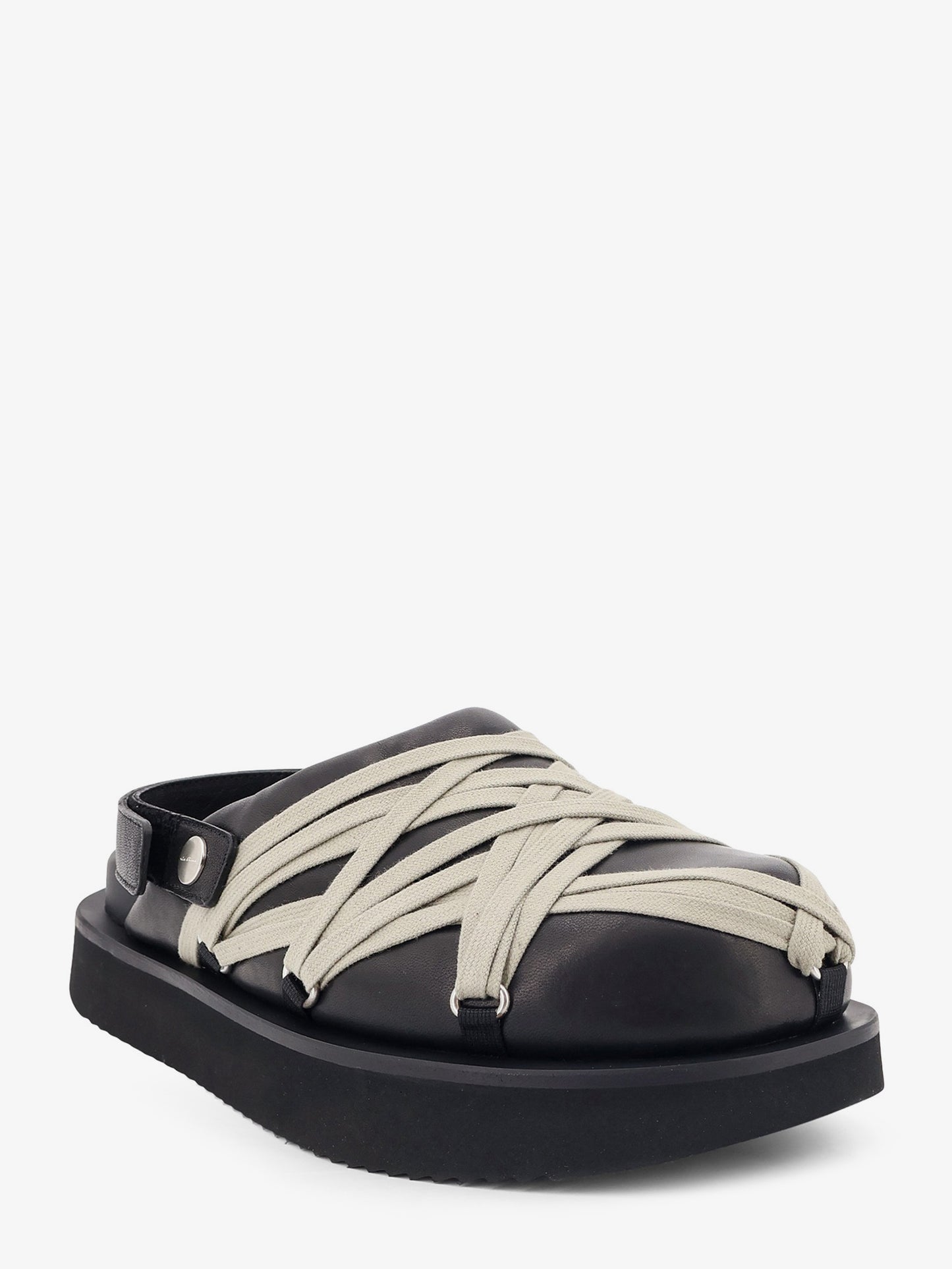 Padded Megalace Platform leather sandals