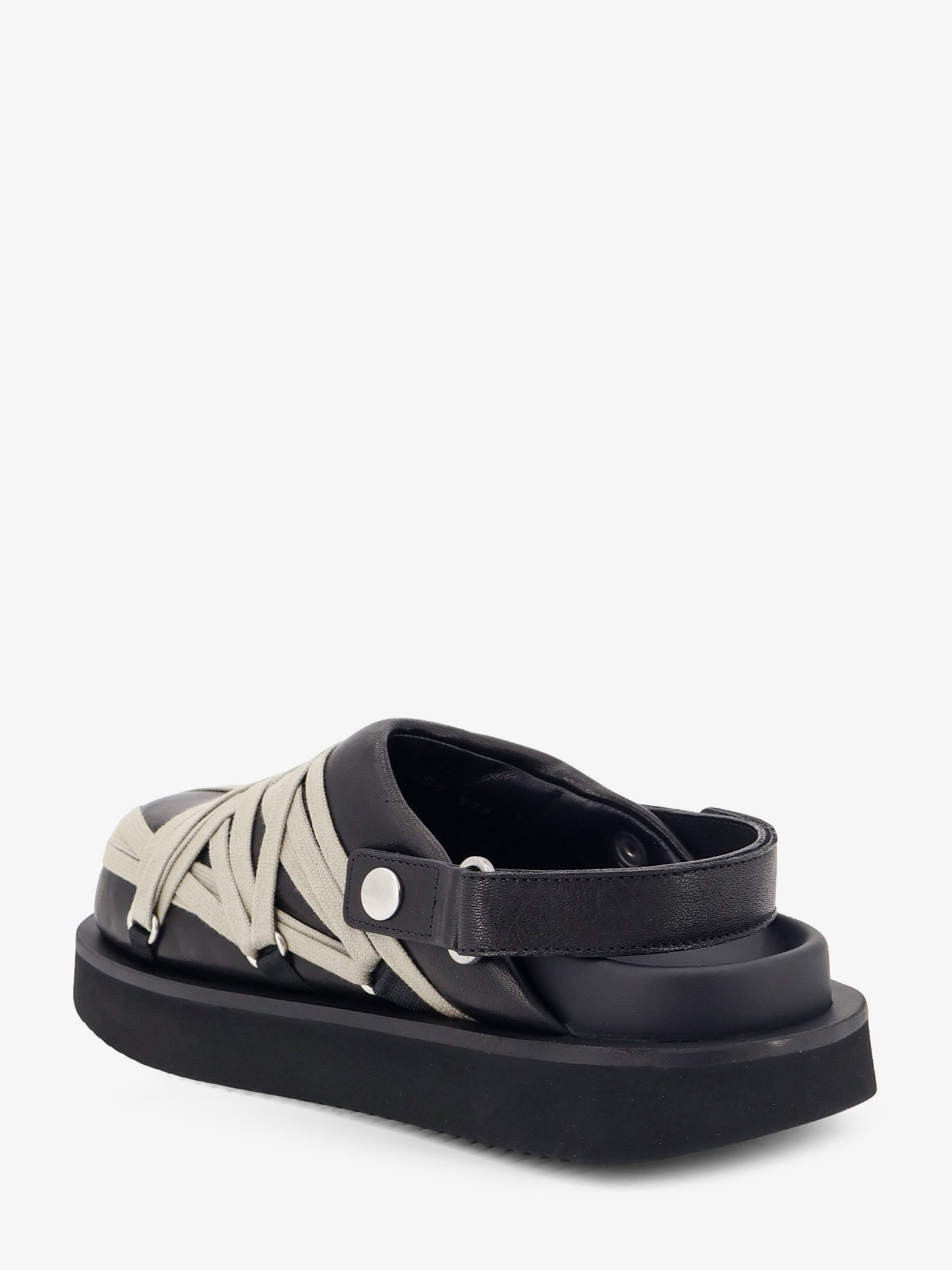 Padded Megalace Platform leather sandals