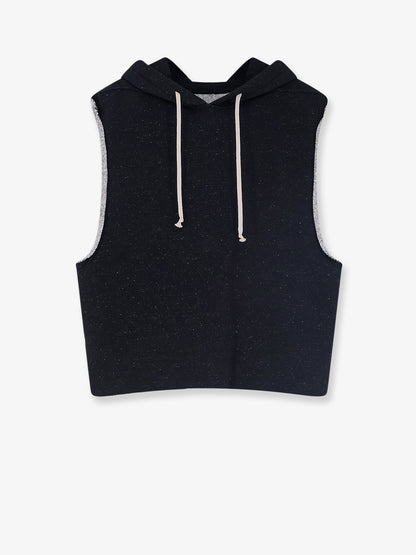 Certified wool and cotton sleeveless sweatshirt thumbnail