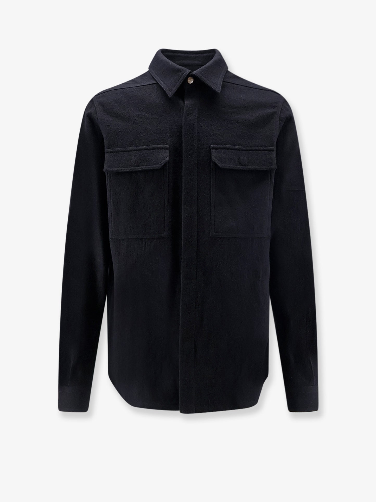 Outershirt in cotone e lana