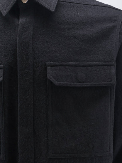 Outershirt in cotone e lana thumbnail