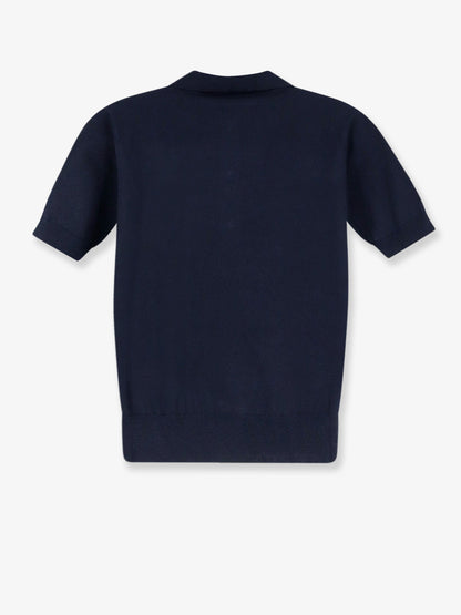 Smmpomposa cotton, silk and cashmere polo shirt thumbnail