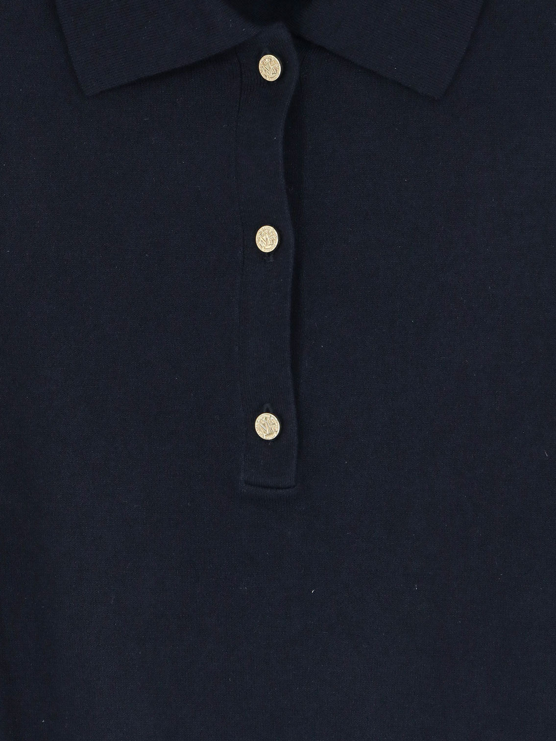 Smmpomposa cotton, silk and cashmere polo shirt