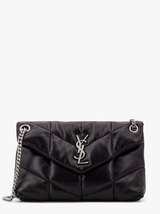Puffer matelassé leather crossbody bag