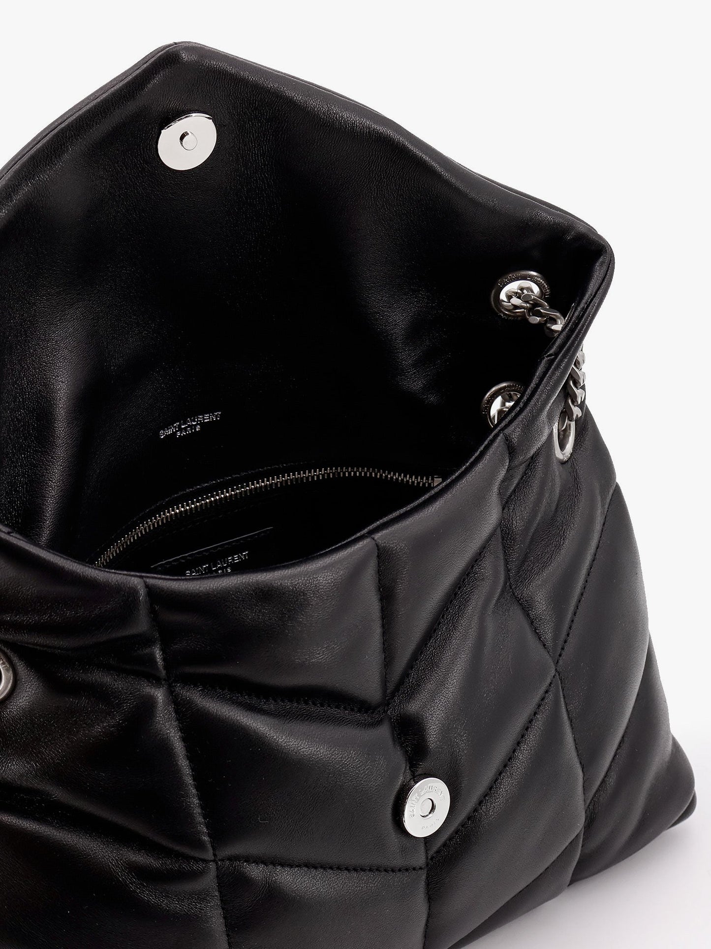 Puffer matelassé leather crossbody bag
