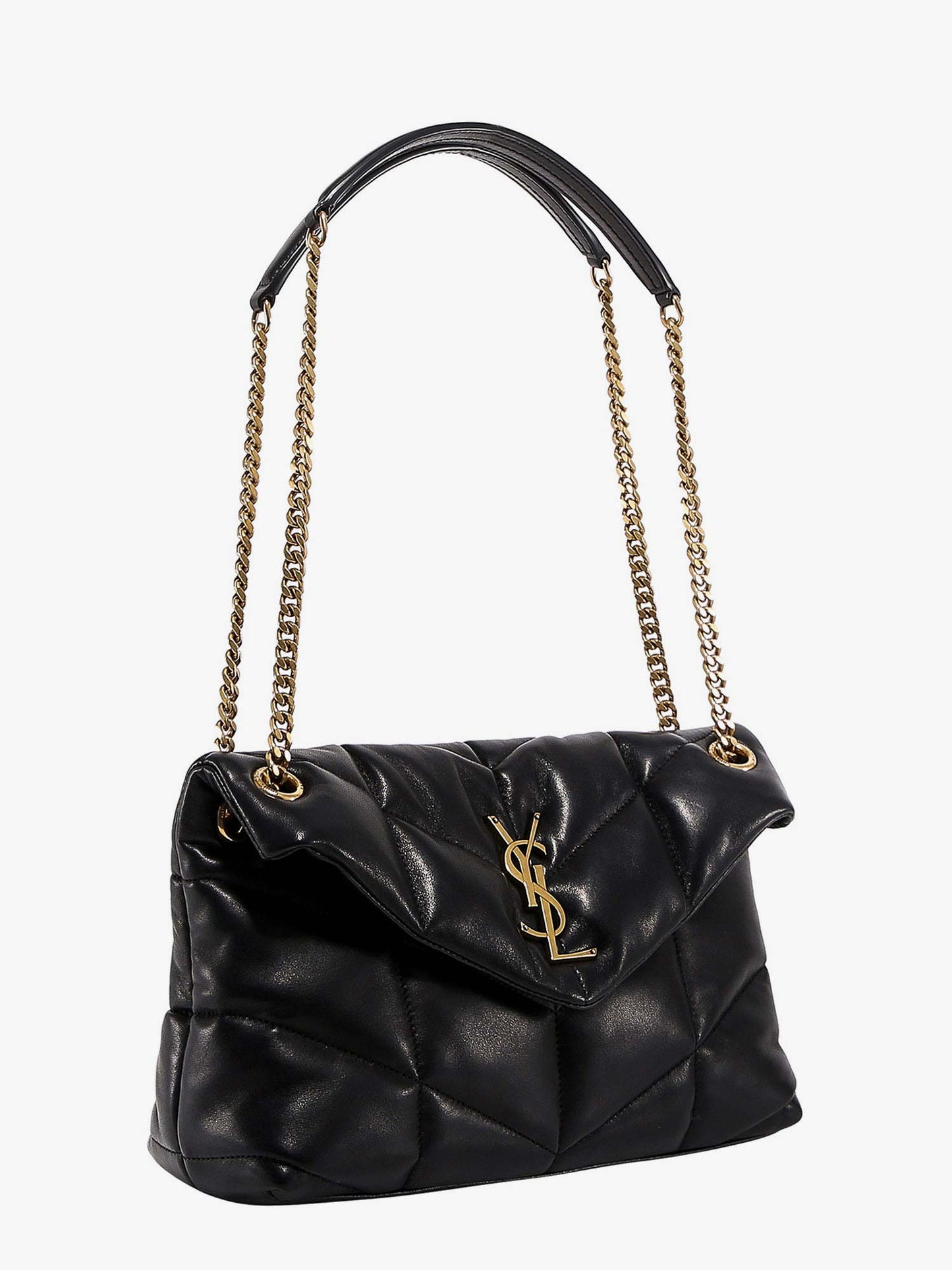 Loulou Puffer matelassé leather crossbody bag