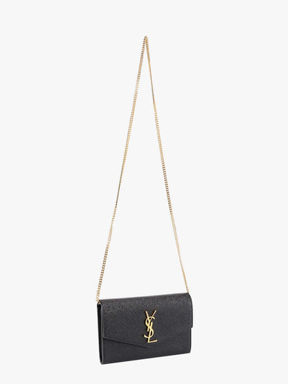 Leather crossbody bag with metal Cassandre logo thumbnail
