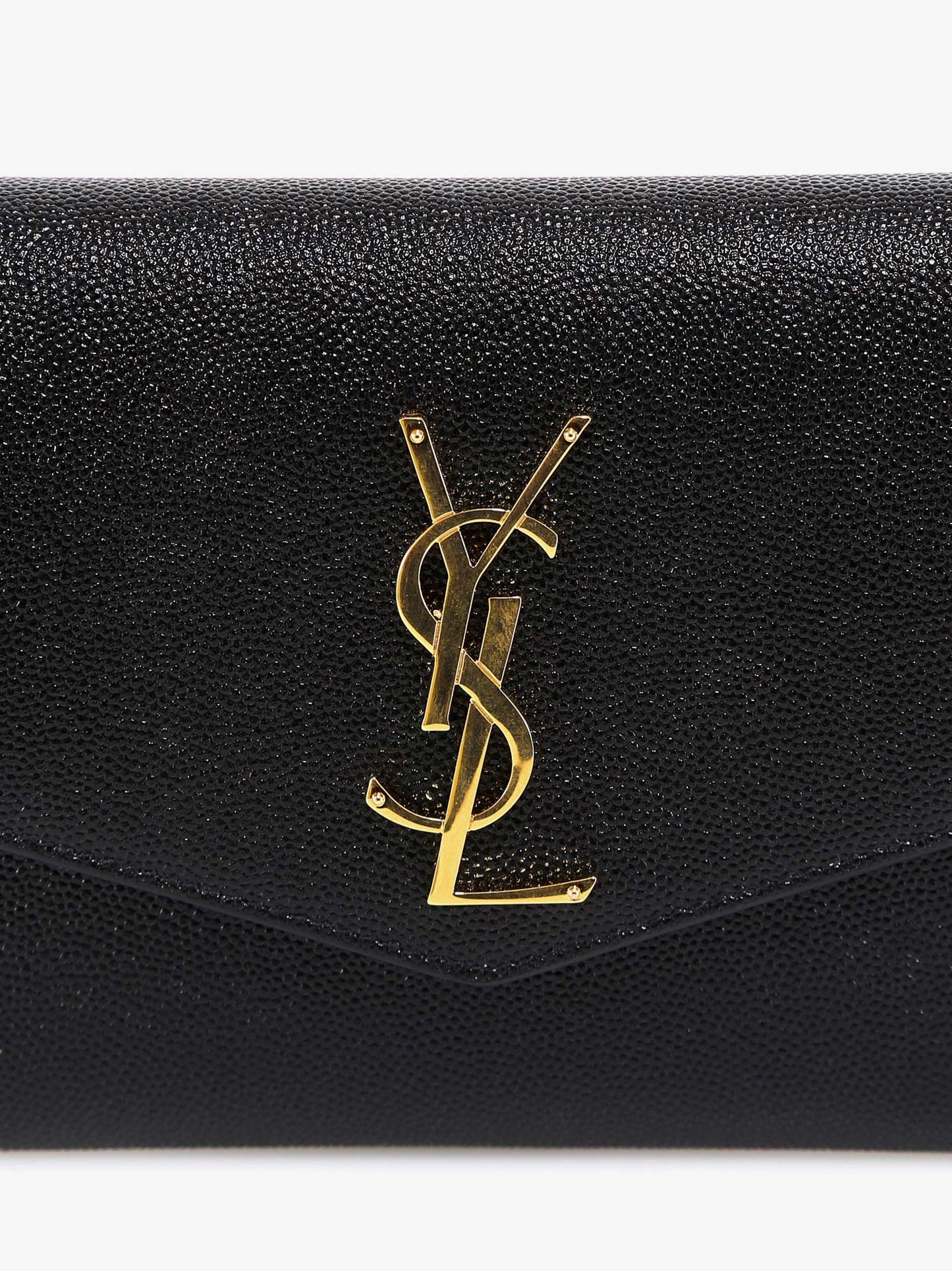 Leather crossbody bag with metal Cassandre logo