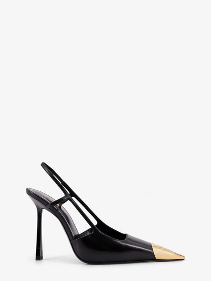 Jeanne leather pumps with metal toe thumbnail