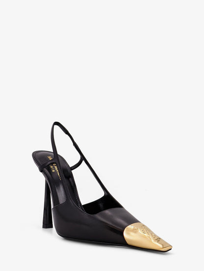 Jeanne leather pumps with metal toe thumbnail