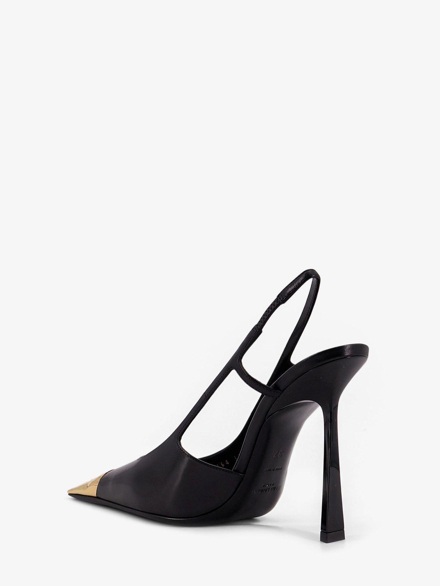 Jeanne leather pumps with metal toe