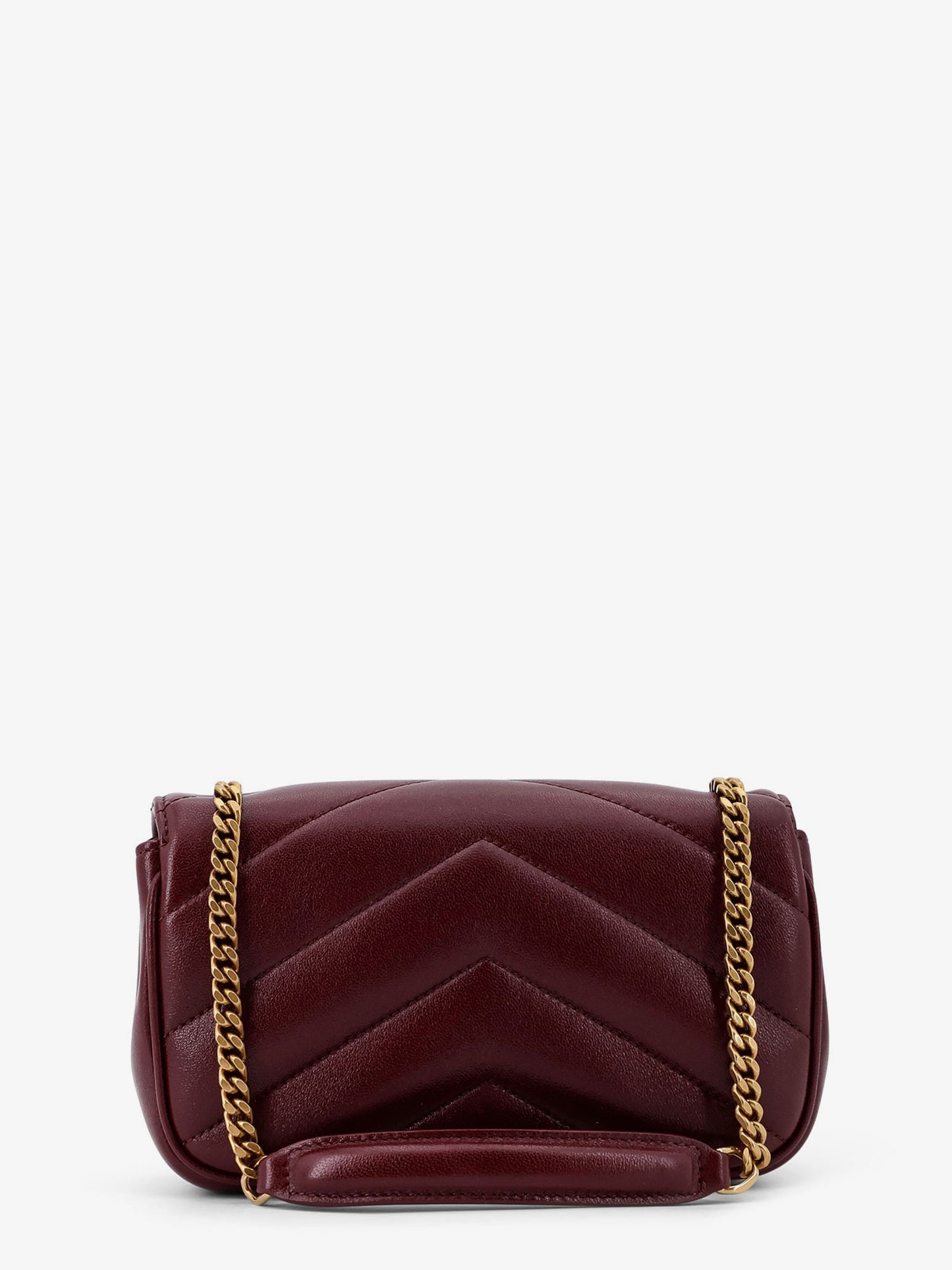 Loulou Mini crossbody bag with chevron stitching