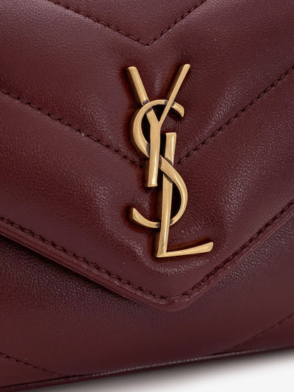 Loulou Mini crossbody bag with chevron stitching thumbnail
