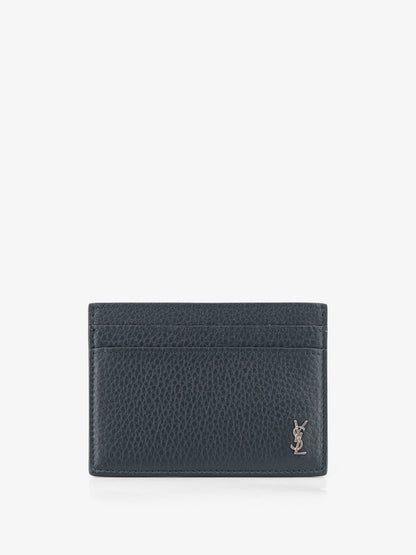 Tiny Cassandre textured leather card holder thumbnail