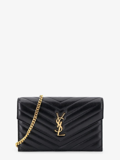 Leather crossbody bag with metal Cassandre logo thumbnail