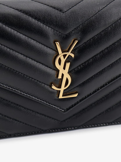 Leather crossbody bag with metal Cassandre logo thumbnail