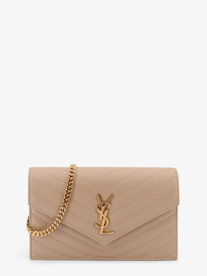 Leather shoulder bag with metal Cassandre logo thumbnail
