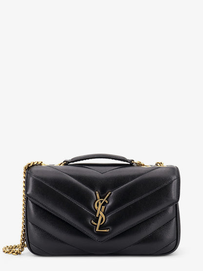 Loulou leather shoulder bag with metal Cassandre logo thumbnail