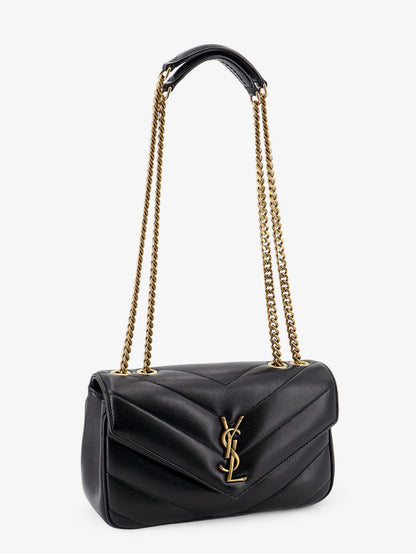 Loulou leather shoulder bag with metal Cassandre logo thumbnail
