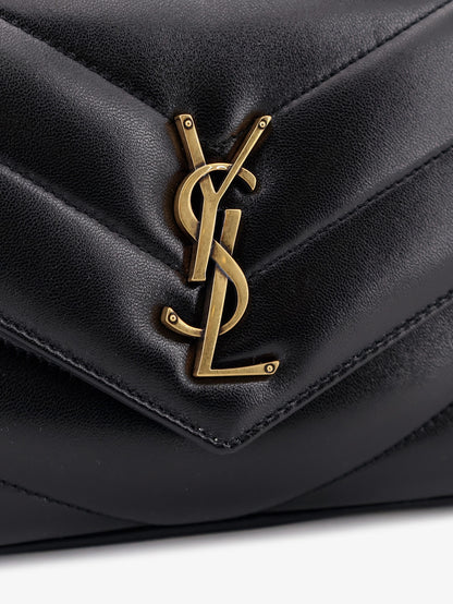 Loulou leather shoulder bag with metal Cassandre logo thumbnail
