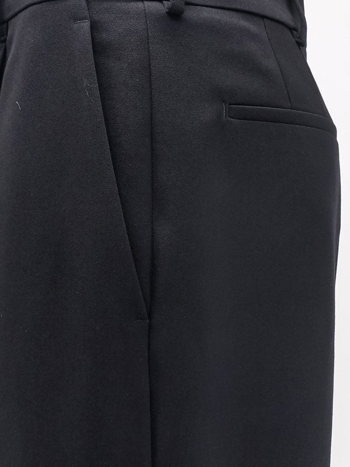 Pantaloni fluidi sartoriali in lana certificata