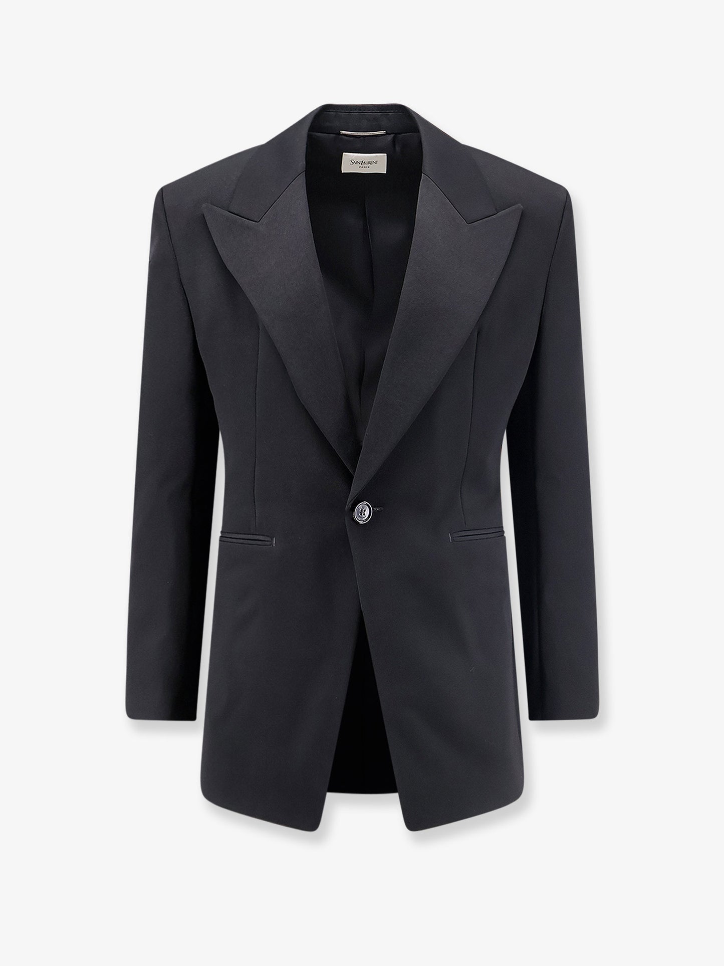 Blazer monopetto in lana certificata