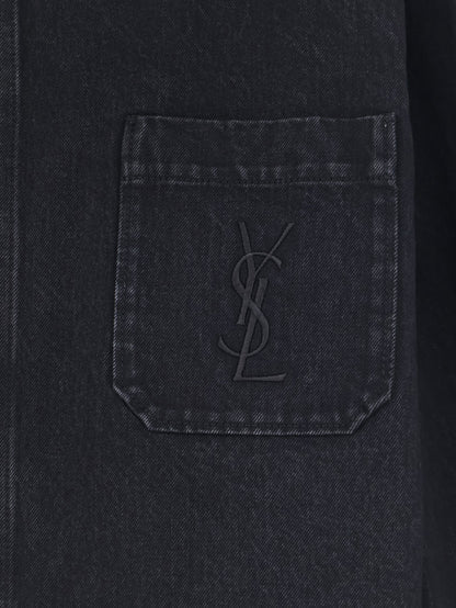 Overshirt Cassandre in denim black thumbnail
