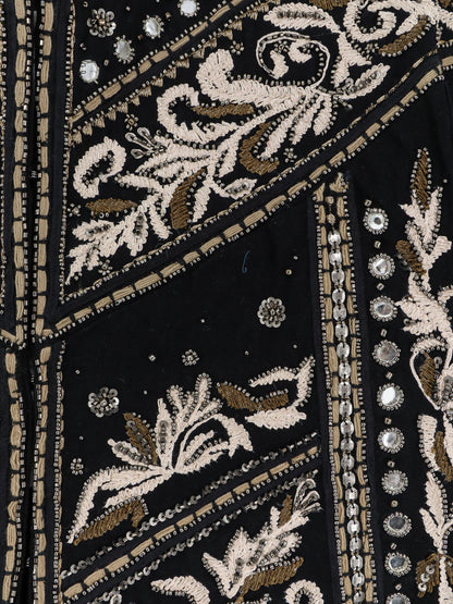Tanika cotton blazer with all-over embroidery and sequins thumbnail